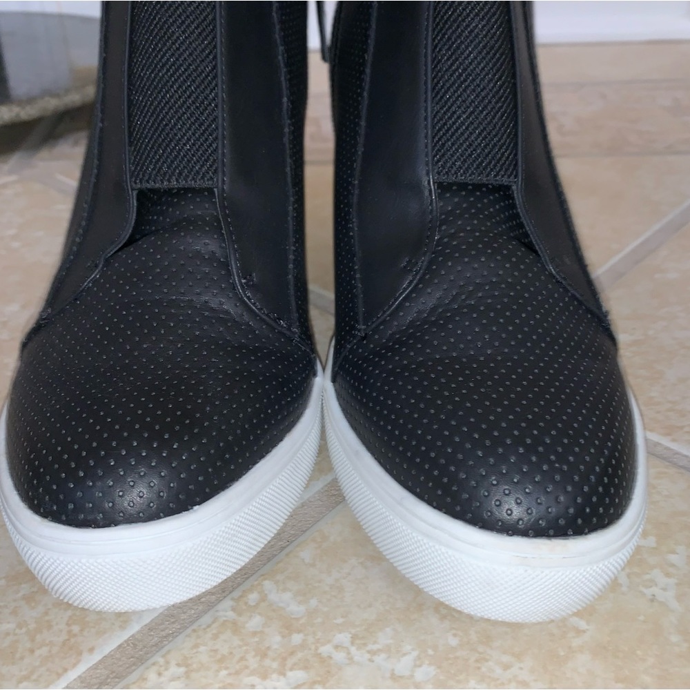 Worn 1X MIA Arianna black wedge ankle boots women’s booties size 10 - Picture 11 of 17